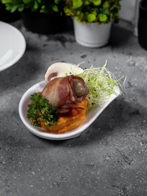 Bacon köntösbe sült csirkemáj