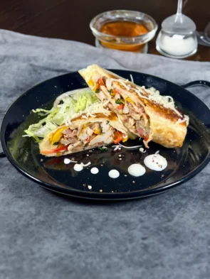 Pirított csirkemelles wrap